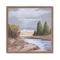Picture of Small Lake in the Desert _GroupedProduct_Square_Framed_Matted_