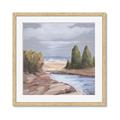Picture of Small Lake in the Desert _GroupedProduct_Square_Framed_Matted_