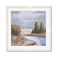 Picture of Small Lake in the Desert _GroupedProduct_Square_Framed_Matted_