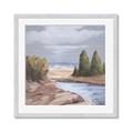 Picture of Small Lake in the Desert _GroupedProduct_Square_Framed_Matted_