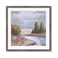 Picture of Small Lake in the Desert _GroupedProduct_Square_Framed_Matted_