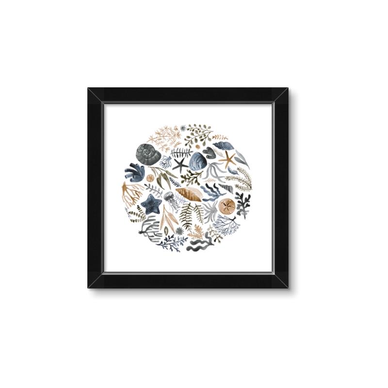Picture of Coral circle II _GroupedProduct_Square_Framed_Matted_