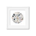 Picture of Coral circle II _GroupedProduct_Square_Framed_Matted_