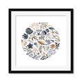 Picture of Coral circle II _GroupedProduct_Square_Framed_Matted_