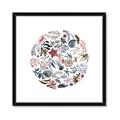 Picture of Coral circle I _GroupedProduct_Square_Framed_Matted_