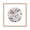 Picture of Coral circle I _GroupedProduct_Square_Framed_Matted_