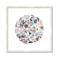 Picture of Coral circle I _GroupedProduct_Square_Framed_Matted_