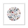 Picture of Coral circle I _GroupedProduct_Square_Framed_Matted_