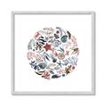 Picture of Coral circle I _GroupedProduct_Square_Framed_Matted_