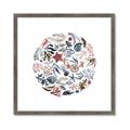 Picture of Coral circle I _GroupedProduct_Square_Framed_Matted_