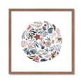 Picture of Coral circle I _GroupedProduct_Square_Framed_Matted_
