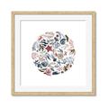 Picture of Coral circle I _GroupedProduct_Square_Framed_Matted_
