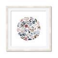 Picture of Coral circle I _GroupedProduct_Square_Framed_Matted_