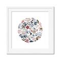 Picture of Coral circle I _GroupedProduct_Square_Framed_Matted_
