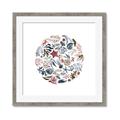 Picture of Coral circle I _GroupedProduct_Square_Framed_Matted_