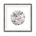 Picture of Coral circle I _GroupedProduct_Square_Framed_Matted_
