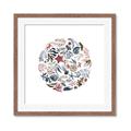 Picture of Coral circle I _GroupedProduct_Square_Framed_Matted_