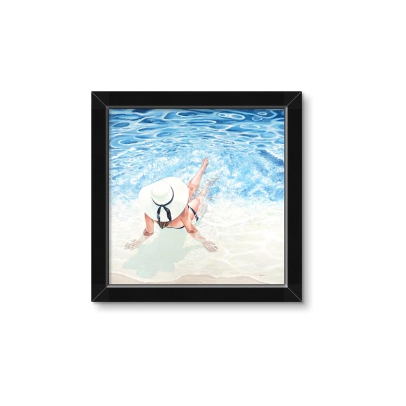 Picture of Wading at the Beach _GroupedProduct_Square_Framed_Matted_