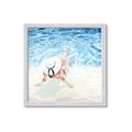 Picture of Wading at the Beach _GroupedProduct_Square_Framed_Matted_
