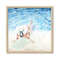 Picture of Wading at the Beach _GroupedProduct_Square_Framed_Matted_