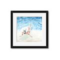 Picture of Wading at the Beach _GroupedProduct_Square_Framed_Matted_