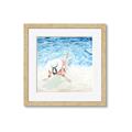 Picture of Wading at the Beach _GroupedProduct_Square_Framed_Matted_