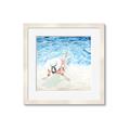 Picture of Wading at the Beach _GroupedProduct_Square_Framed_Matted_