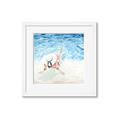 Picture of Wading at the Beach _GroupedProduct_Square_Framed_Matted_