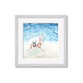 Picture of Wading at the Beach _GroupedProduct_Square_Framed_Matted_