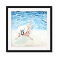 Picture of Wading at the Beach _GroupedProduct_Square_Framed_Matted_