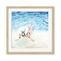 Picture of Wading at the Beach _GroupedProduct_Square_Framed_Matted_
