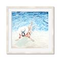 Picture of Wading at the Beach _GroupedProduct_Square_Framed_Matted_