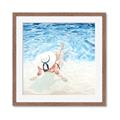 Picture of Wading at the Beach _GroupedProduct_Square_Framed_Matted_