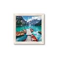 Picture of Boats on Lake _GroupedProduct_Square_Photography _GroupedProduct_Square_Framed_Matted_