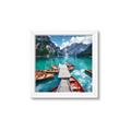 Picture of Boats on Lake _GroupedProduct_Square_Photography _GroupedProduct_Square_Framed_Matted_