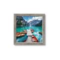 Picture of Boats on Lake _GroupedProduct_Square_Photography _GroupedProduct_Square_Framed_Matted_