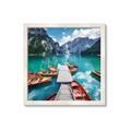 Picture of Boats on Lake _GroupedProduct_Square_Photography _GroupedProduct_Square_Framed_Matted_