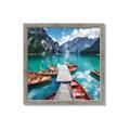 Picture of Boats on Lake _GroupedProduct_Square_Photography _GroupedProduct_Square_Framed_Matted_
