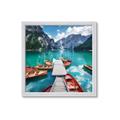 Picture of Boats on Lake _GroupedProduct_Square_Photography _GroupedProduct_Square_Framed_Matted_