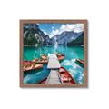 Picture of Boats on Lake _GroupedProduct_Square_Photography _GroupedProduct_Square_Framed_Matted_