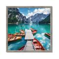 Picture of Boats on Lake _GroupedProduct_Square_Photography _GroupedProduct_Square_Framed_Matted_