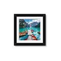 Picture of Boats on Lake _GroupedProduct_Square_Photography _GroupedProduct_Square_Framed_Matted_