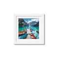 Picture of Boats on Lake _GroupedProduct_Square_Photography _GroupedProduct_Square_Framed_Matted_