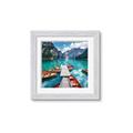 Picture of Boats on Lake _GroupedProduct_Square_Photography _GroupedProduct_Square_Framed_Matted_
