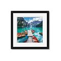 Picture of Boats on Lake _GroupedProduct_Square_Photography _GroupedProduct_Square_Framed_Matted_