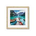 Picture of Boats on Lake _GroupedProduct_Square_Photography _GroupedProduct_Square_Framed_Matted_