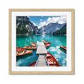 Picture of Boats on Lake _GroupedProduct_Square_Photography _GroupedProduct_Square_Framed_Matted_