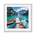 Picture of Boats on Lake _GroupedProduct_Square_Photography _GroupedProduct_Square_Framed_Matted_