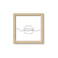Picture of Line Drawn Lips _GroupedProduct_Square_Framed_Matted_
