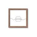 Picture of Line Drawn Lips _GroupedProduct_Square_Framed_Matted_